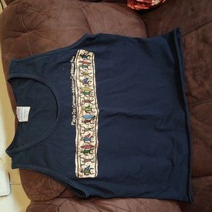 LE Best 100% cotton tank - Playa Del Carmen - Mexico- Caribbean Sea Graphic.